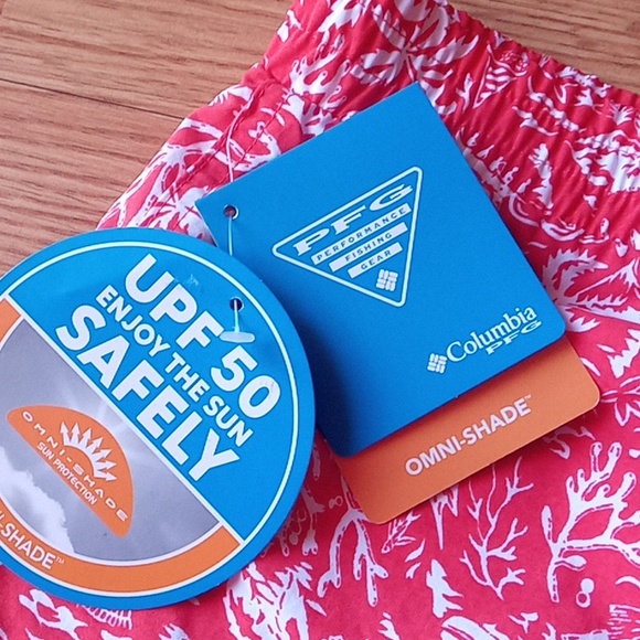 P** NWT Columbia boys youth swim suit,trunks sz XL MSRP $25 - Picture 3 of 9